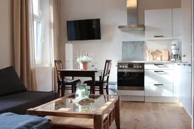 Küche/Küchenzeile in der Unterkunft Ferienwohnung Goldgrund15