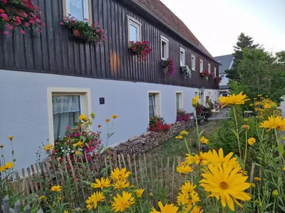 Ein Garten an der Unterkunft Ferienwohnungen Kleiner Kuhstall