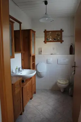 Ein Badezimmer in der Unterkunft Ferienhaus Erika