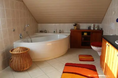 Ein Badezimmer in der Unterkunft Ferienhaus Erika