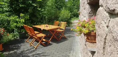 Ein Garten an der Unterkunft Ferienwohnungen an der Bosel