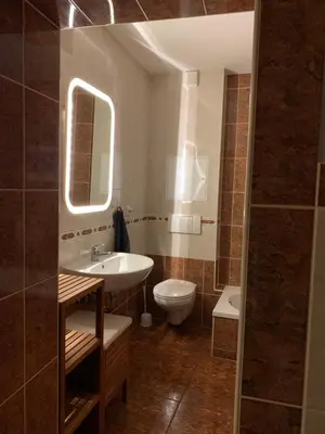 Ein Badezimmer in der Unterkunft Alte Seiferei