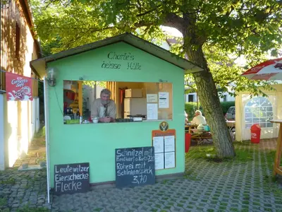 Das Gebäude in dem sich die Ferienwohnung befindet