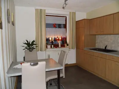 Küche/Küchenzeile in der Unterkunft Ferienwohnung Einenkel
