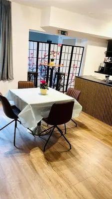 Ein Sitzbereich in der Unterkunft Pension Maria