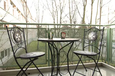 Ein Balkon oder eine Terrasse in der Unterkunft Apartment / Flat / Wohnung im Herzen von Dresden