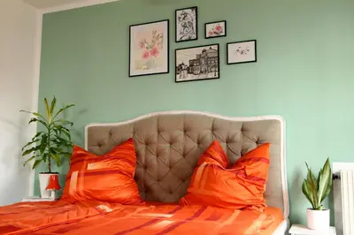 Ein Sitzbereich in der Unterkunft Apartment / Flat / Wohnung im Herzen von Dresden
