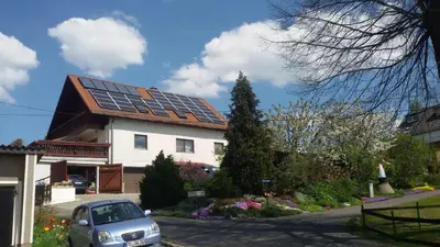 Das Gebäude in dem sich die Ferienwohnung befindet