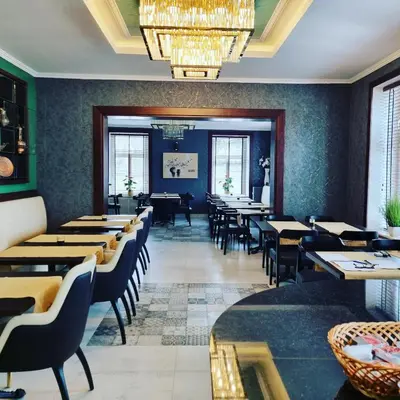 Ein Sitzbereich in der Unterkunft A&F Hotel Chemnitz