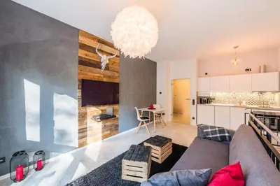 Küche/Küchenzeile in der Unterkunft Dresden ThirtySix - Moderne Wohnung mit Top-Anbindung zur Altstadt