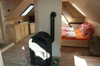 Ein Bett oder Betten in einem Zimmer der Unterkunft Ferienwohnung Nicklich