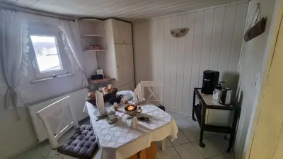 Küche/Küchenzeile in der Unterkunft Ferienwohnung Sonnenaufgang