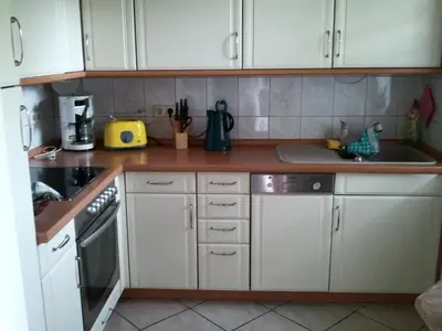 Küche/Küchenzeile in der Unterkunft Ferienwohnung Sonne-Stadtrand Dresden