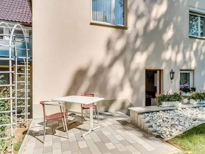 Das Gebäude in dem sich die Ferienwohnung befindet