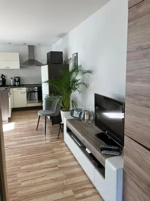 Küche/Küchenzeile in der Unterkunft Ferienwohnung Zieher-Rehn früher Claus