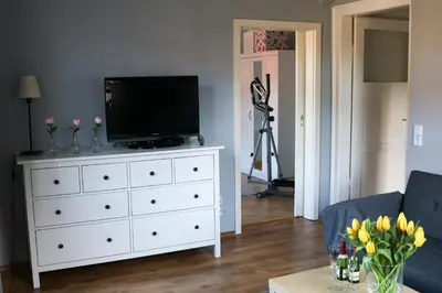 TV/Unterhaltungsangebot in der Unterkunft Ferienwohnung am Wald