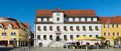 Das Gebäude in dem sich das Hotel befindet