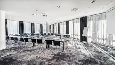 Der Geschäftsbereich oder Konferenzraum in der Unterkunft Penck Hotel Dresden