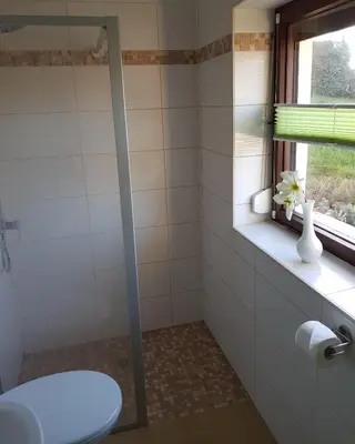 Ein Badezimmer in der Unterkunft Ferienwohnung Hartmann