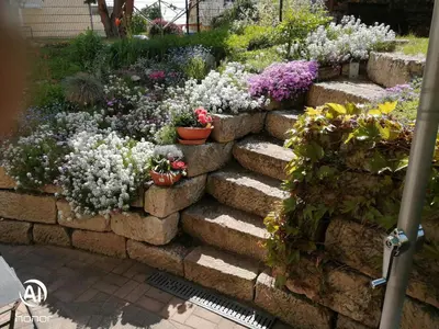 Ein Garten an der Unterkunft Ferienwohnung Törpsch