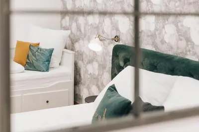 Ein Bett oder Betten in einem Zimmer der Unterkunft TIP! Modernes Apartment direkt im Herzen Dresdens