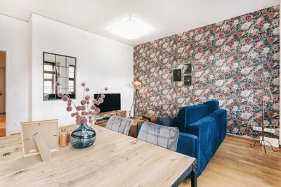 Ein Sitzbereich in der Unterkunft TIP! Modernes Apartment direkt im Herzen Dresdens