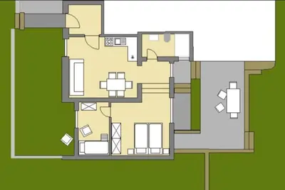 Grundriss der Unterkunft Grüne Oase mit eigener Terrasse zwischen Altstadt und Hafen #3