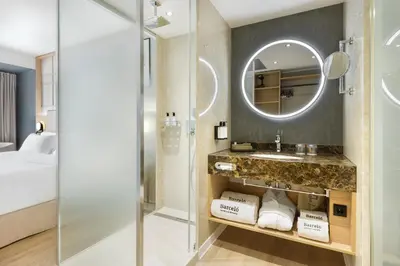 Ein Badezimmer in der Unterkunft Barceló Dresden Newa