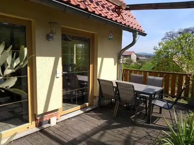 Ein Balkon oder eine Terrasse in der Unterkunft Ferienappartment Henke