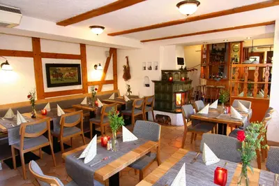 Ein Sitzbereich in der Unterkunft Hotel Wenzels Hof