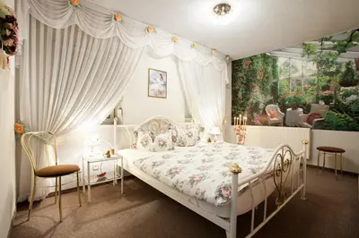 Ein Bett oder Betten in einem Zimmer der Unterkunft Pension 
