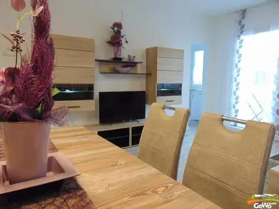 Küche/Küchenzeile in der Unterkunft Ferienwohnung 