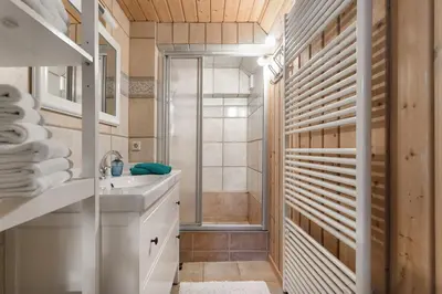 Ein Badezimmer in der Unterkunft Landhaus Sofie