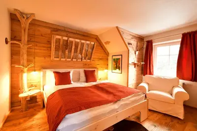 Ein Bett oder Betten in einem Zimmer der Unterkunft Landhotel Altes Zollhaus