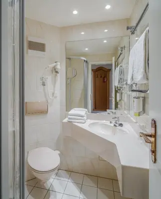 Ein Badezimmer in der Unterkunft Landhotel Altes Zollhaus