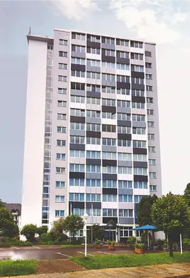 Das Gebäude in dem sich das Hotel befindet