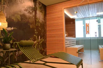 Ein Bett oder Betten in einem Zimmer der Unterkunft Seaside Residenz Hotel Chemnitz