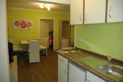 Küche/Küchenzeile in der Unterkunft Apartments Stirl
