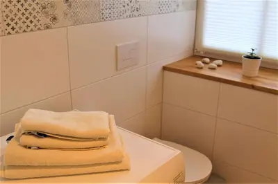 Ein Badezimmer in der Unterkunft Dresden Altstadtblick - Altstadtnah & Ruhig