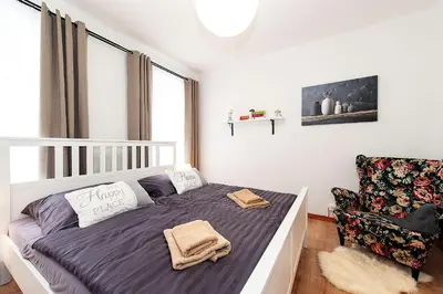 Ein Bett oder Betten in einem Zimmer der Unterkunft Ferienwohnung Gans Auguste