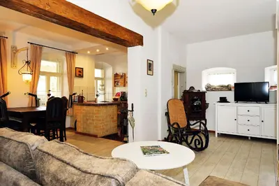 TV/Unterhaltungsangebot in der Unterkunft Ferienwohnung Gans Auguste