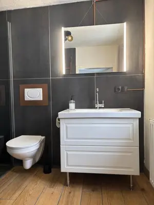 Ein Badezimmer in der Unterkunft Anno 1886 - Knepp-Hänel-Haus