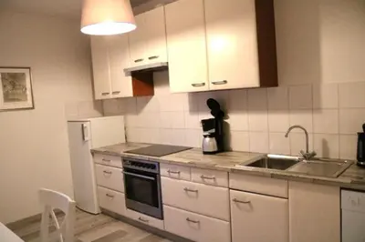 Küche/Küchenzeile in der Unterkunft Ferienwohnung Lipizzaner