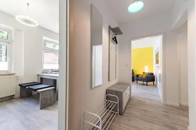 Ein Sitzbereich in der Unterkunft Haus am Malerweg