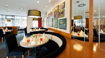 Getränke in der Unterkunft Dorint Hotel Dresden