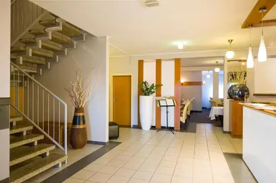 Küche/Küchenzeile in der Unterkunft Hotel Garden Cottage mit kostenfreien Parkplätzen