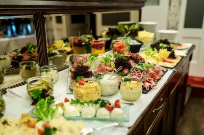 Essen im Aparthotel oder in der Nähe