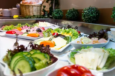 Essen im Hotel oder in der Nähe