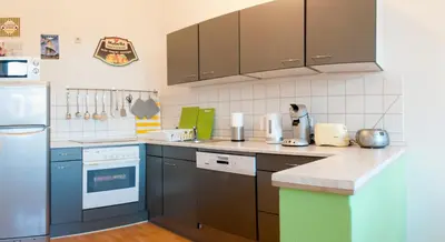 Küche/Küchenzeile in der Unterkunft Apartment Alaune