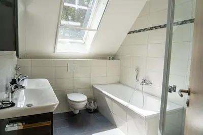 Ein Badezimmer in der Unterkunft Hotel Zur Waldhufe